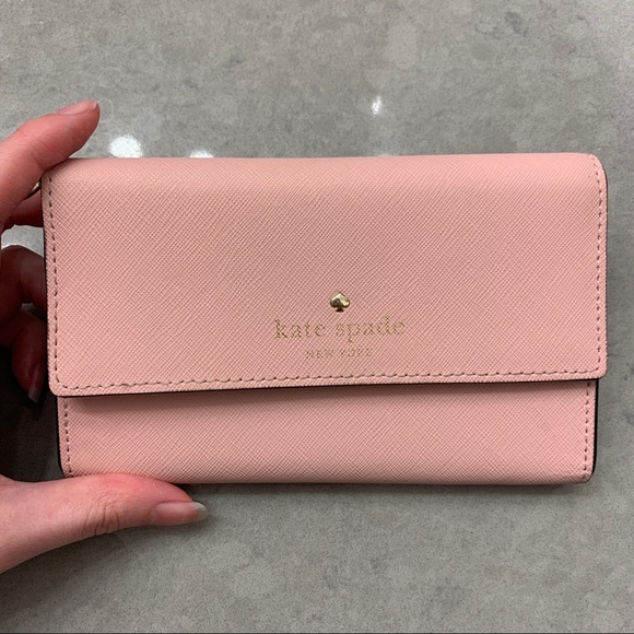 Kate spade pink phone holder wallet - Picture 1 of 6
